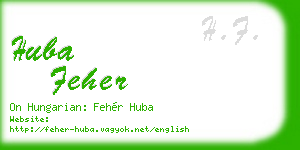 huba feher business card