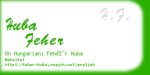 huba feher business card